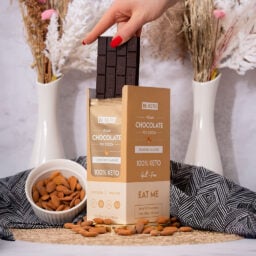 Vegane Keto Schokolade + MCT-Öl - Knusprige Mandel 80g