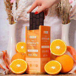 Vegane Keto Schokolade + MCT-Öl - Sonnenschein Orange 80g