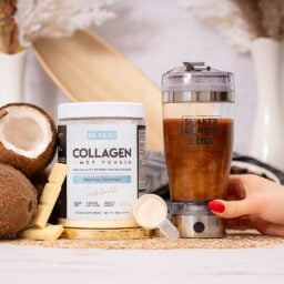 Keto-Kollagen + MCT-Öl - Kokosnuss & Weiße Schokolade 300g