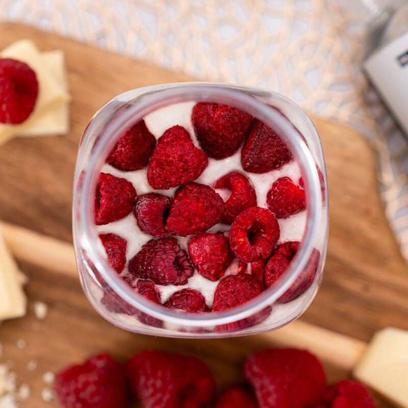 Keto Creme – Weiße Schokolade & Himbeere 250g