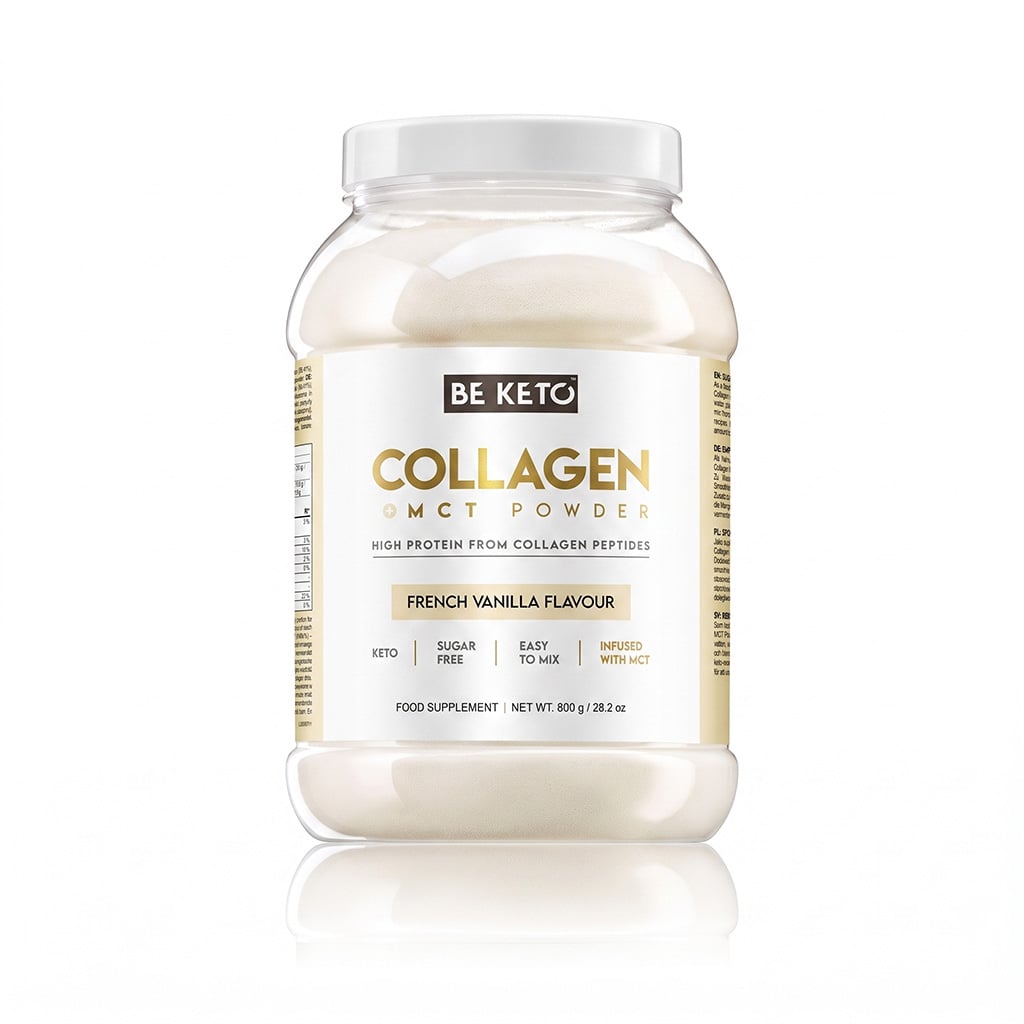Keto-Kollagen + MCT-Öl – Französische Vanille 800g