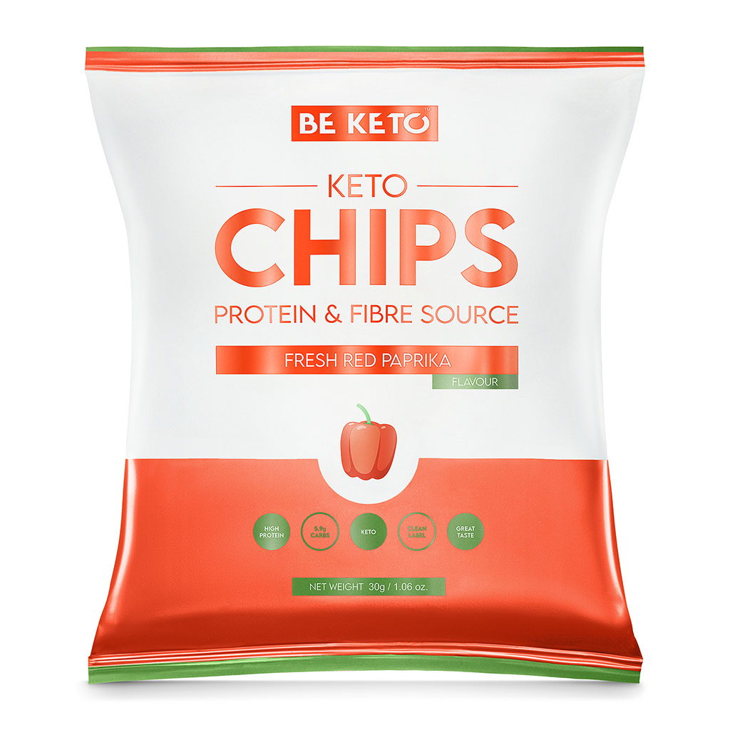 Keto Chips Fresh Red Paprika