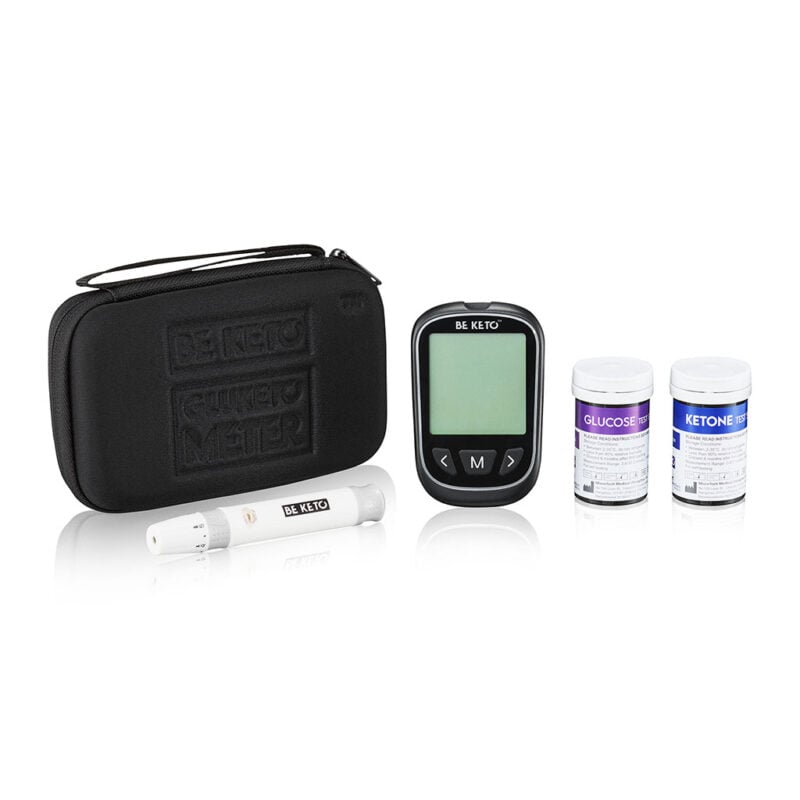 GluKeto Meter: Blutzucker & Keton Messgerät (Starter Kit)