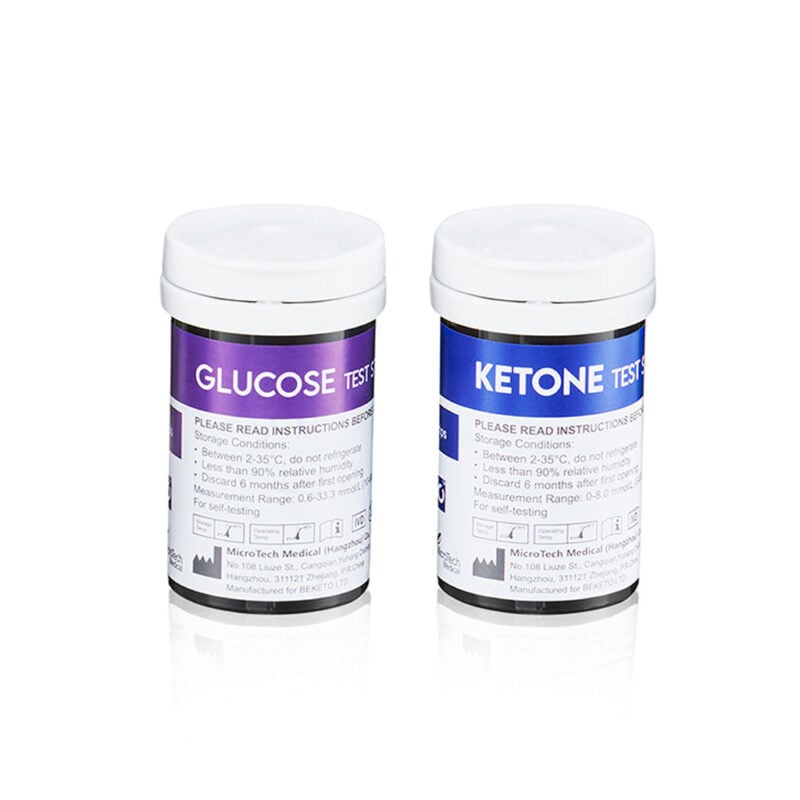 GluKeto Meter: Blutzucker & Keton Messgerät (Starter Kit)
