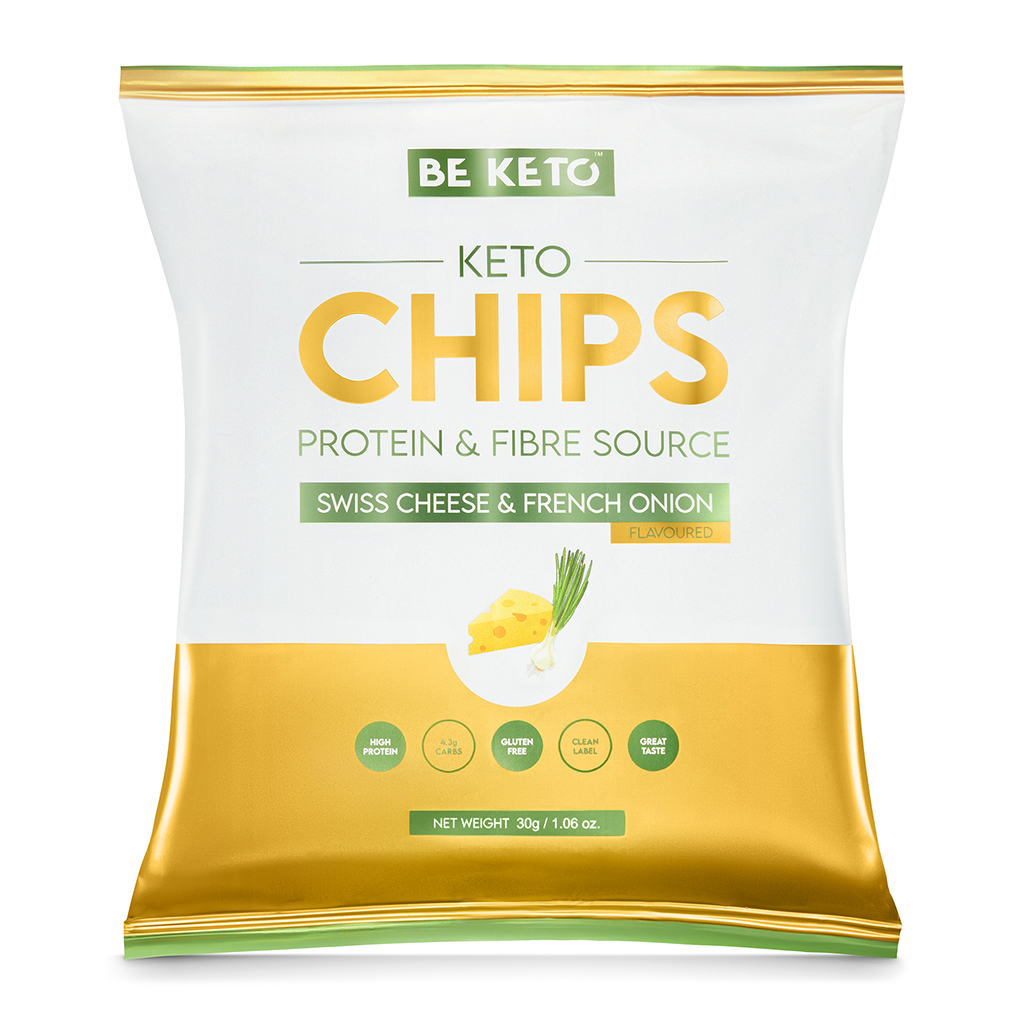 Keto-Chips - Schweizer Käse und Französische Zwiebeln 30g