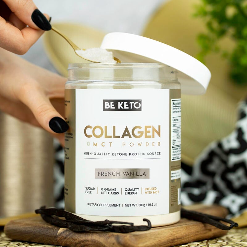 Keto-Kollagen + MCT-Öl - Französische Vanille 300g