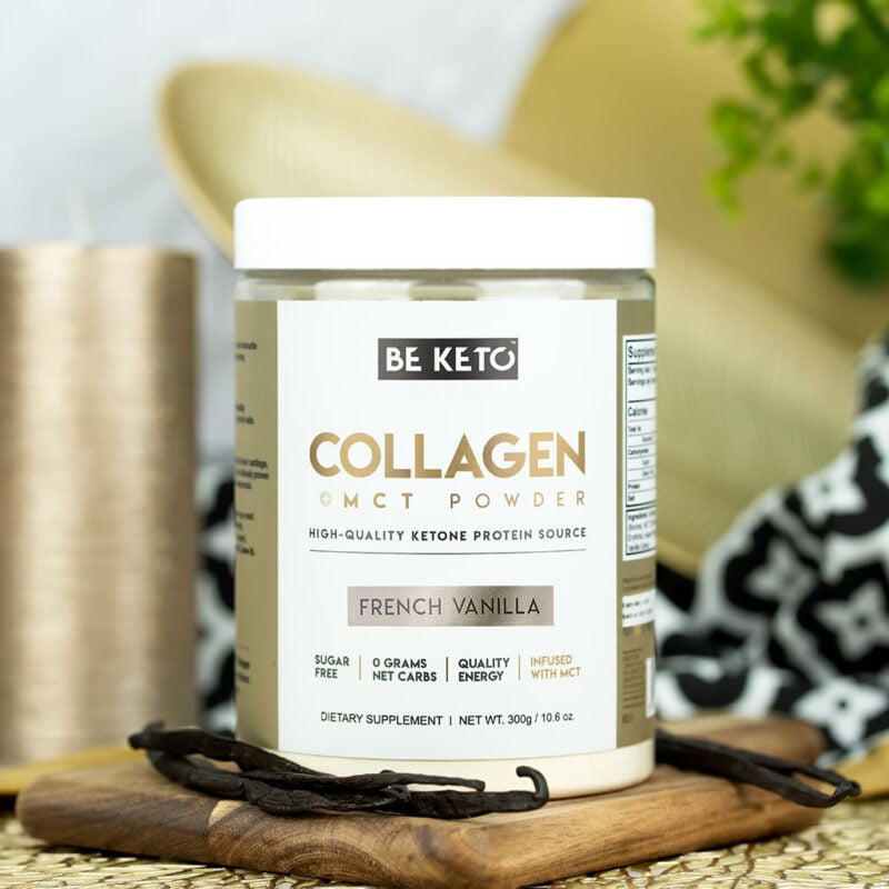 Keto-Kollagen + MCT-Öl - Französische Vanille 300g