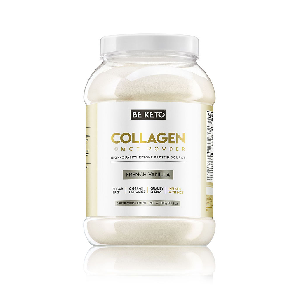 Keto-Kollagen + MCT-Öl – Französische Vanille 800g