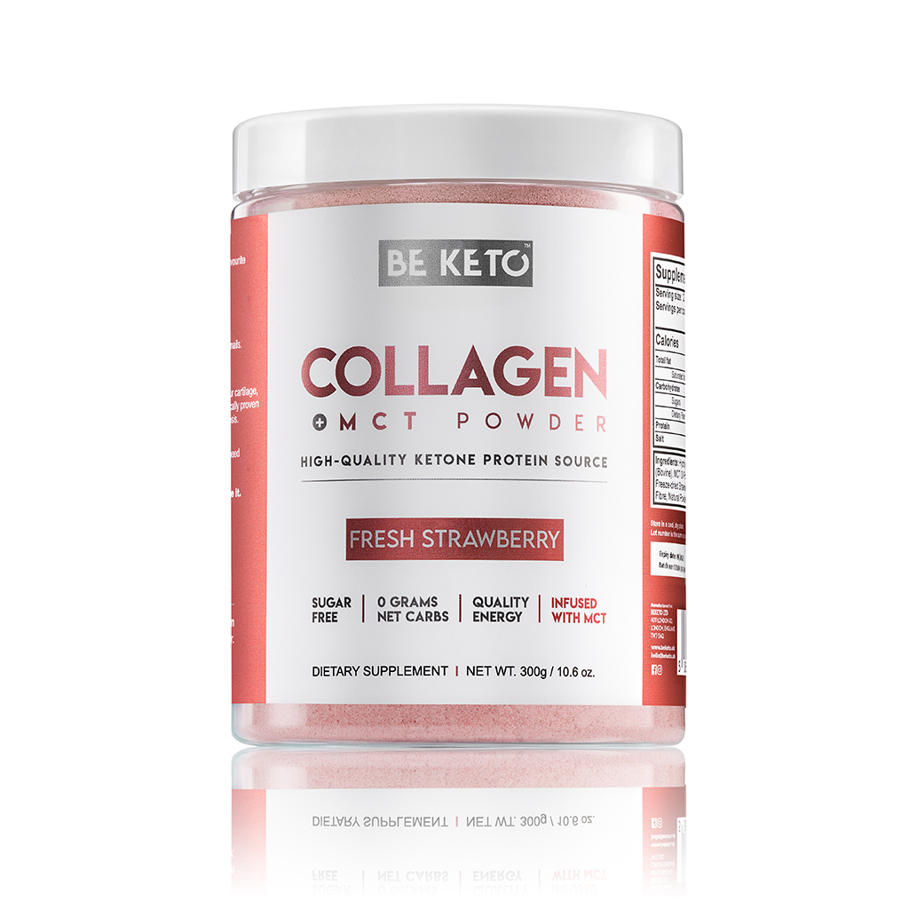 Keto-Kollagen + MCT-Öl - Frische Erdbeere 300g