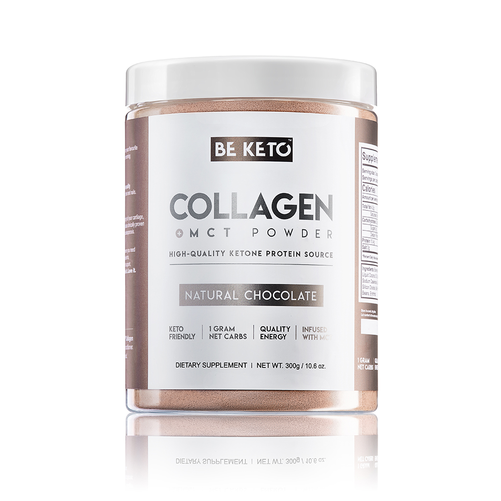 Keto-Kollagen + MCT-Öl - Natürliche Schokolade 300g