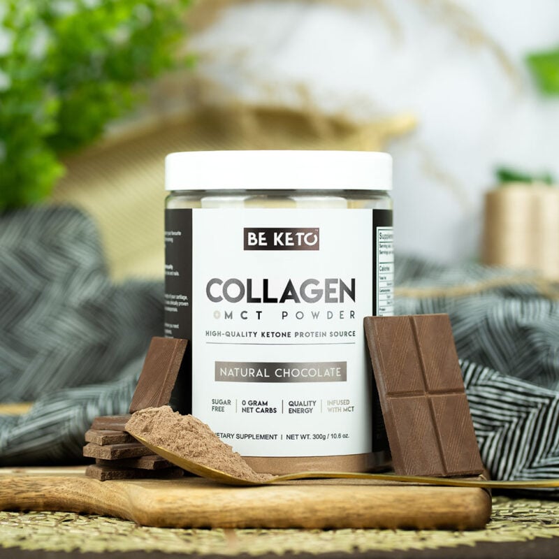 Keto-Kollagen + MCT-Öl - Natürliche Schokolade 300g