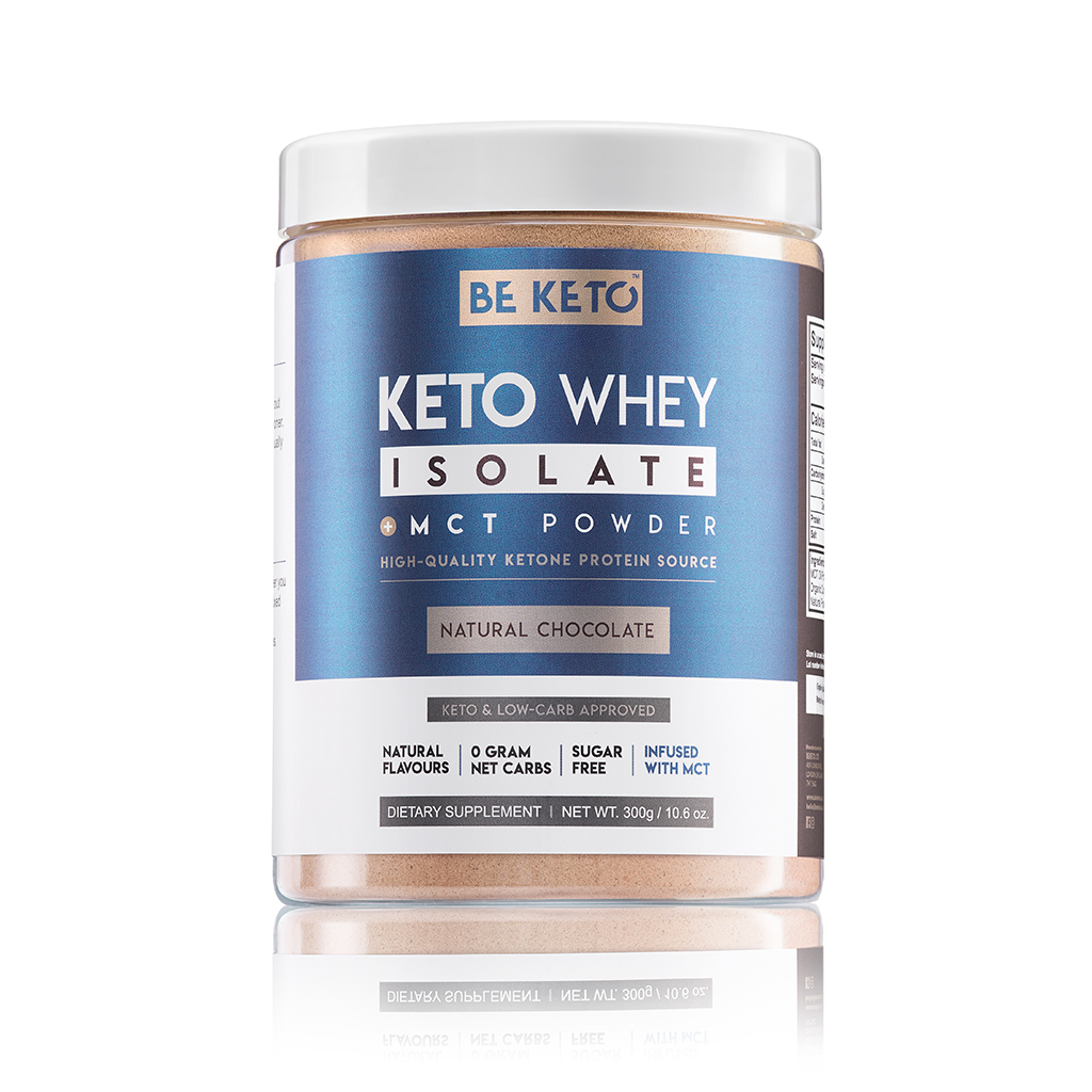 Keto Whey Isolat + MCT - Natürliche Schokolade 300g