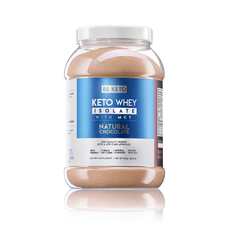 Keto Whey Isolat + MCT - Natürliche Schokolade 800g Keto Whey Isolat + MCT - Natürliche Schokolade 800g