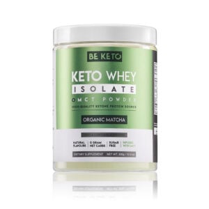 Keto Makros: die richtige Verteilung von Fett, Eiweiß und Kohlenhydraten 14 Keto Whey Isolat + MCT – Organic Matcha 300g