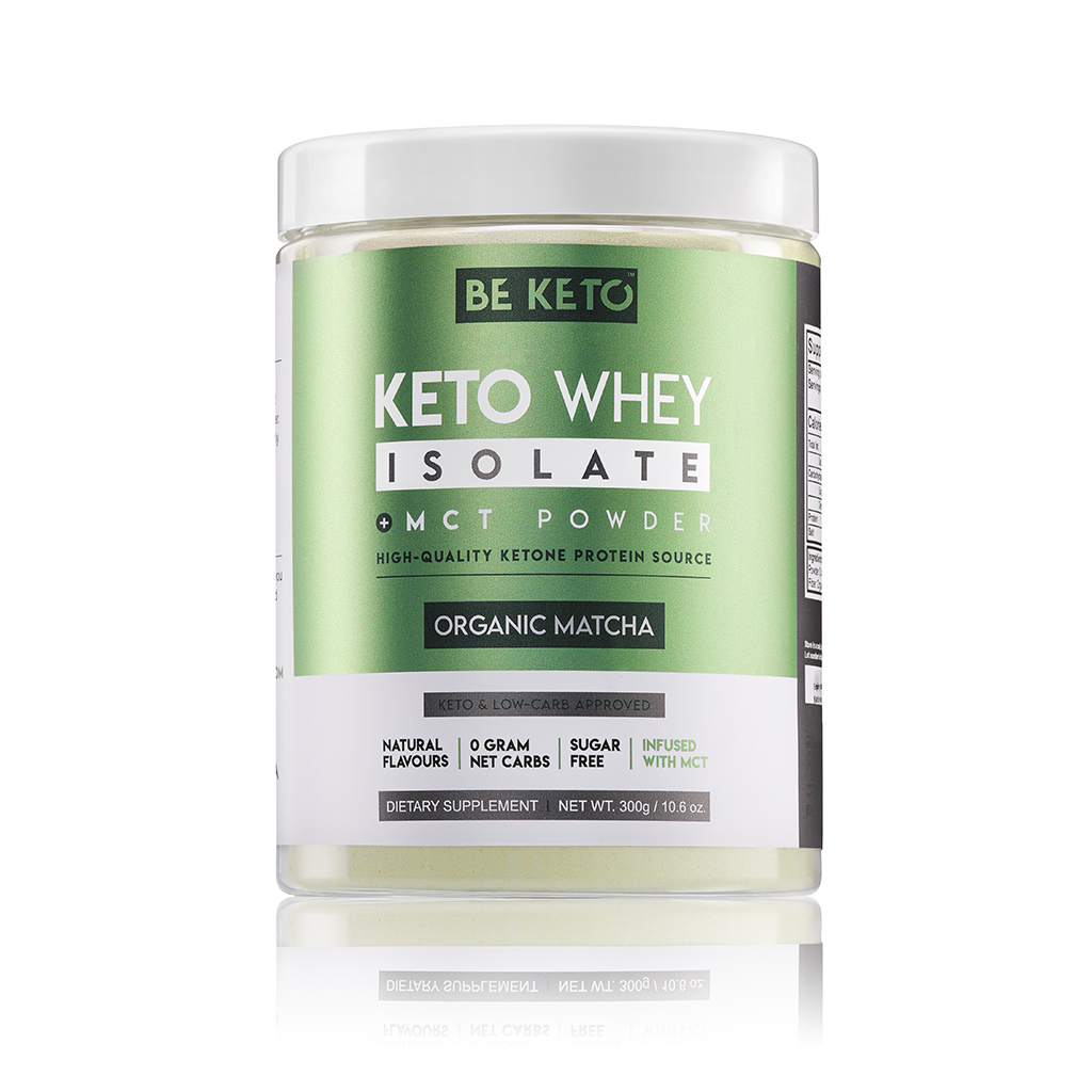 Keto Whey Isolat + MCT - Organic Matcha 300g