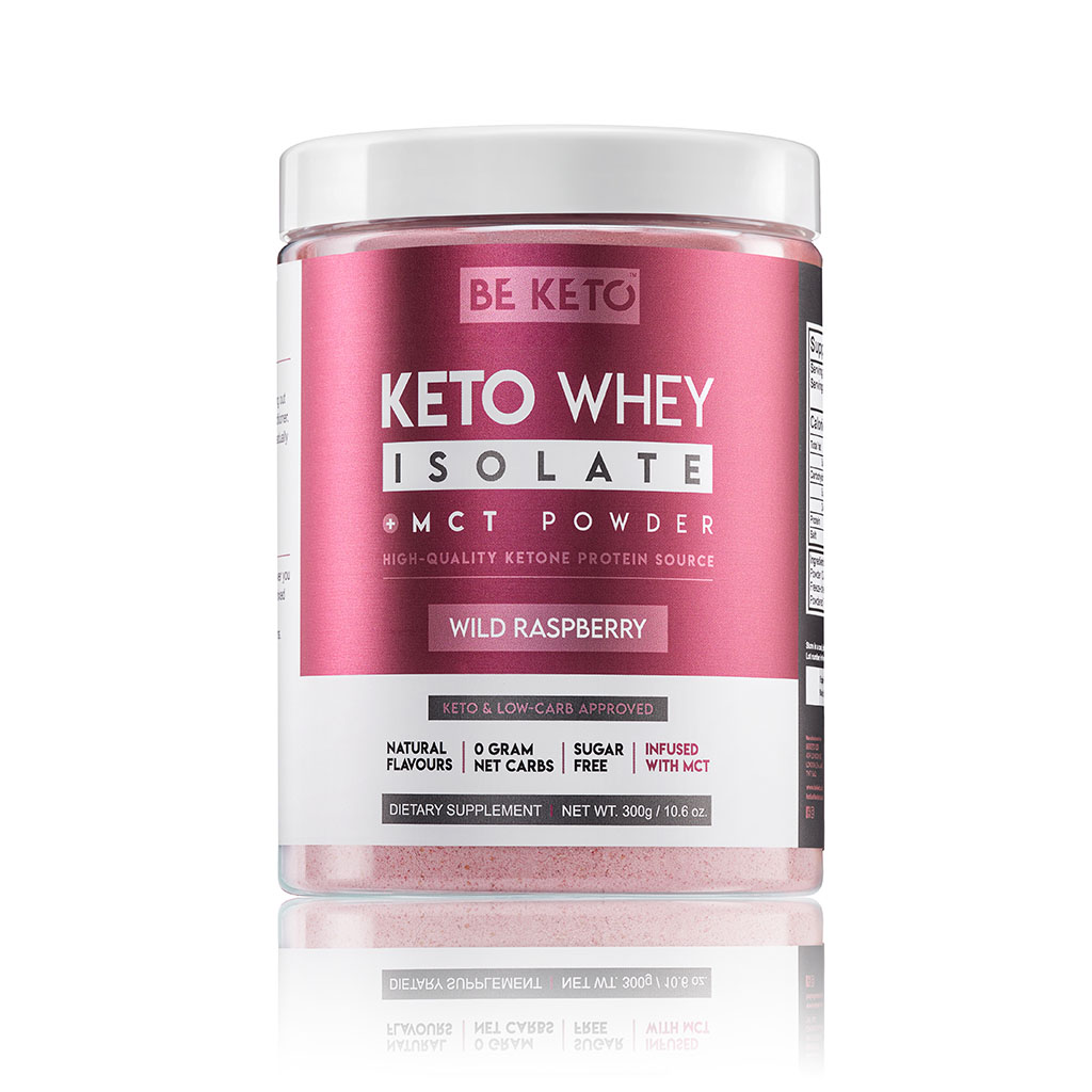 Keto Whey Isolat + MCT - Wilde Himbeere 300g