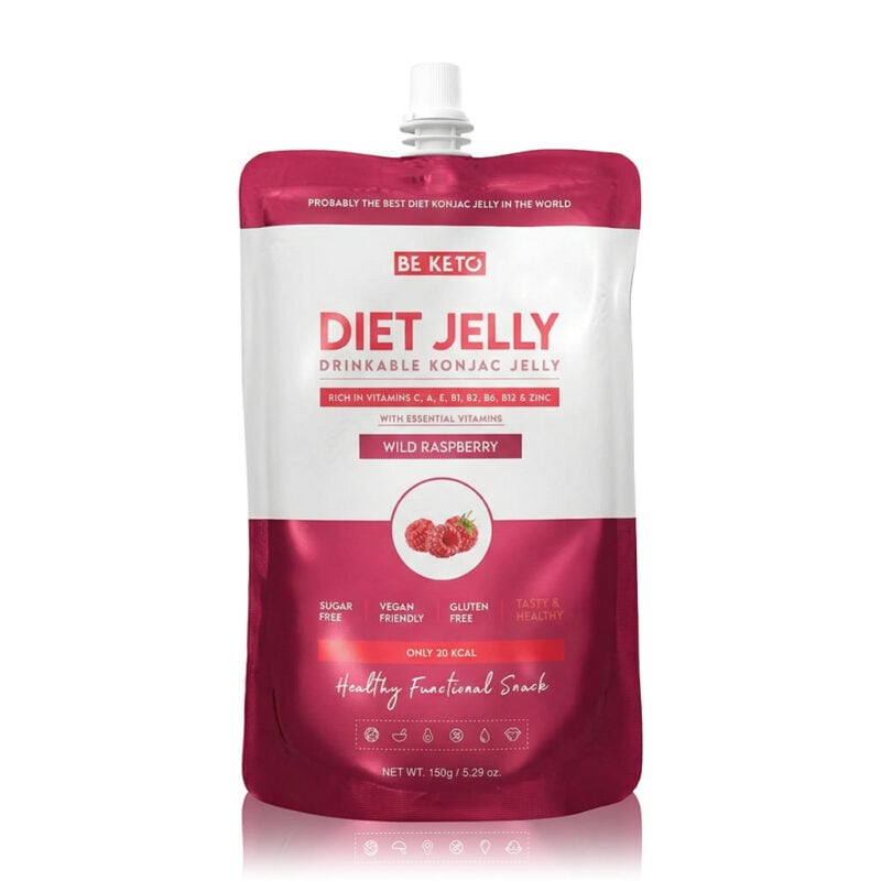 Konjac Diät-Gelee & Vitamine – Wilde Himbeere 150g