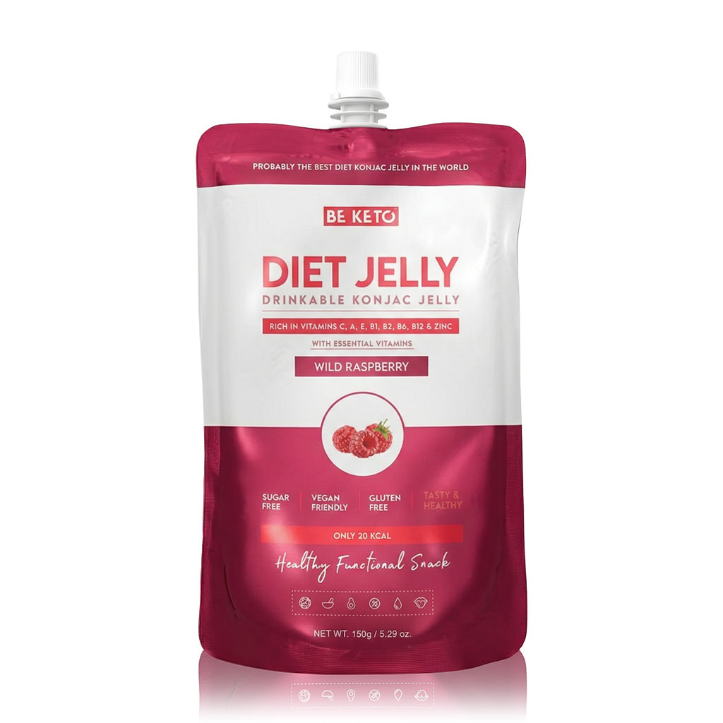 Konjac Diät-Gelee & Vitamine – Wilde Himbeere 150g
