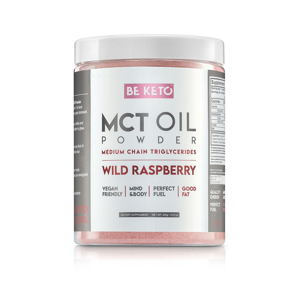 MCT-Öl-Pulver – Wilde Himbeere 300g