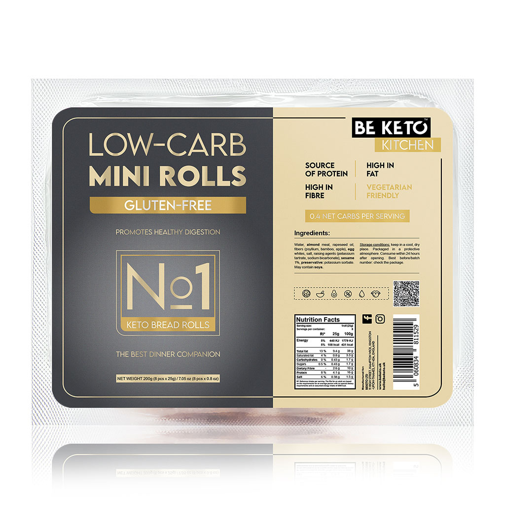 Keto Glutenfreies Mini-Brötchen 8x25g
