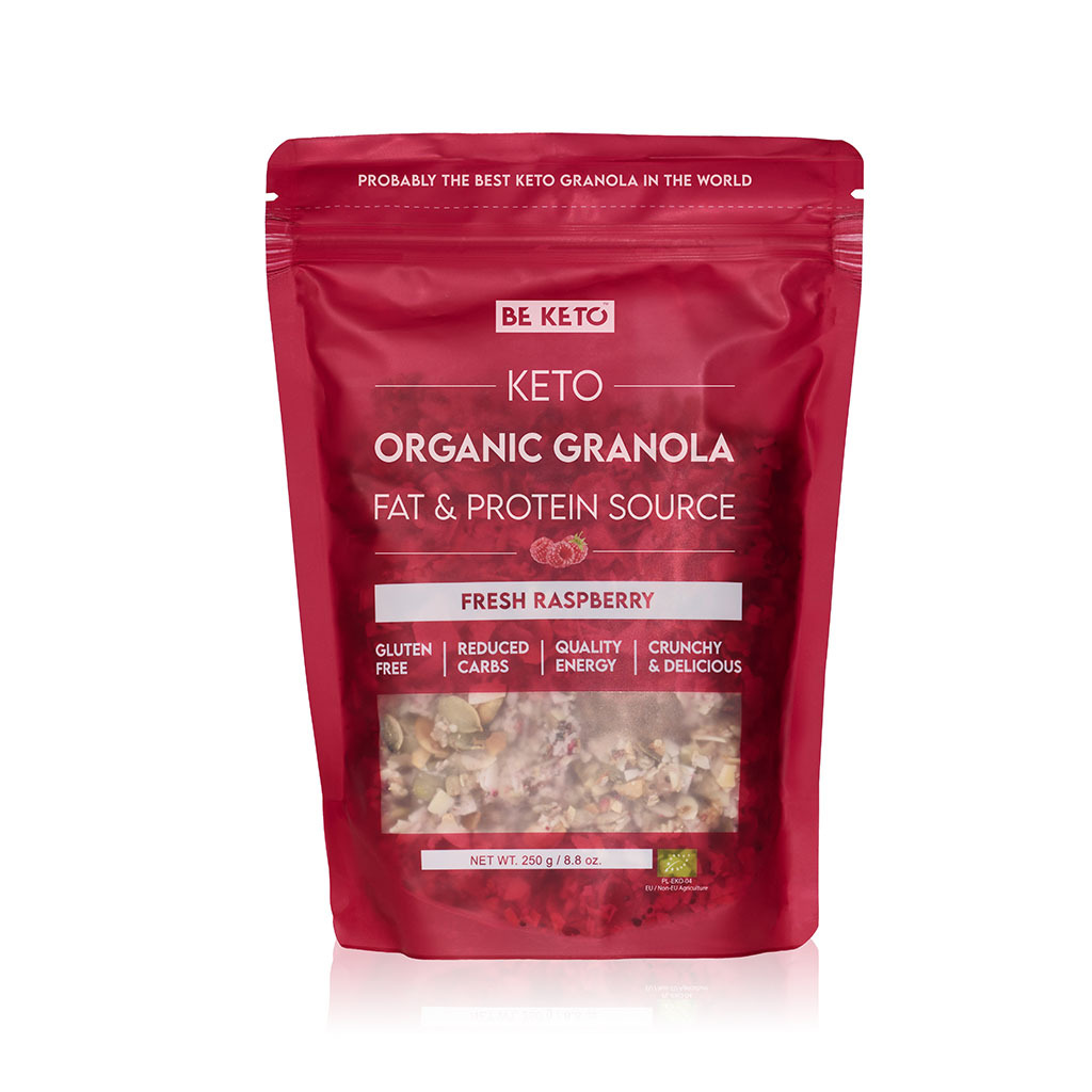 Keto BIO Granola - Frische Himbeere 250g