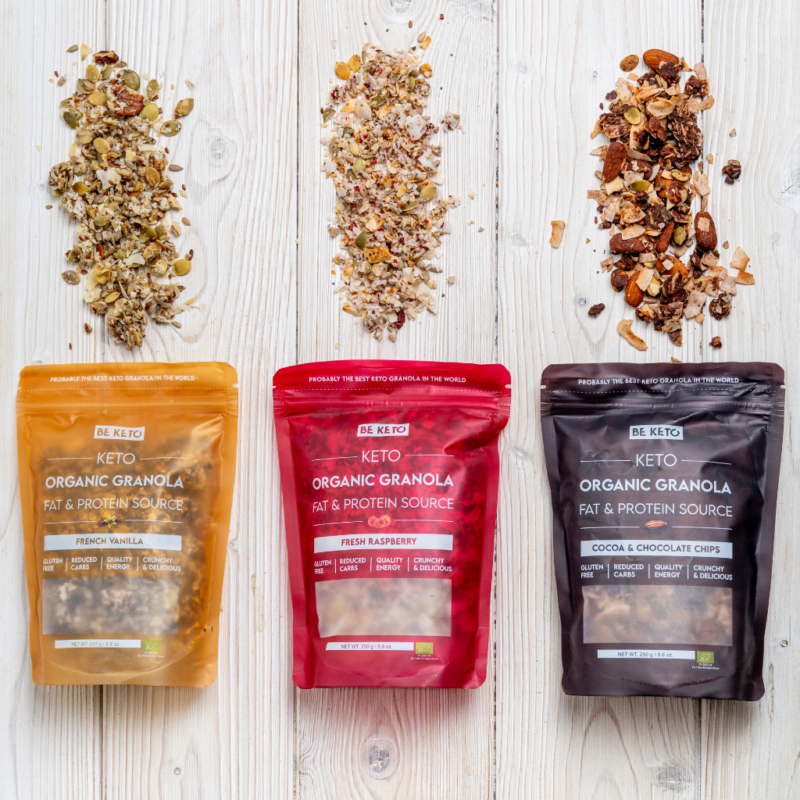 Keto BIO Granola Keto BIO Granola - Französische Vanille 250g