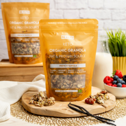 Keto BIO Granola – Französische Vanille Keto BIO Granola - Französische Vanille 250g