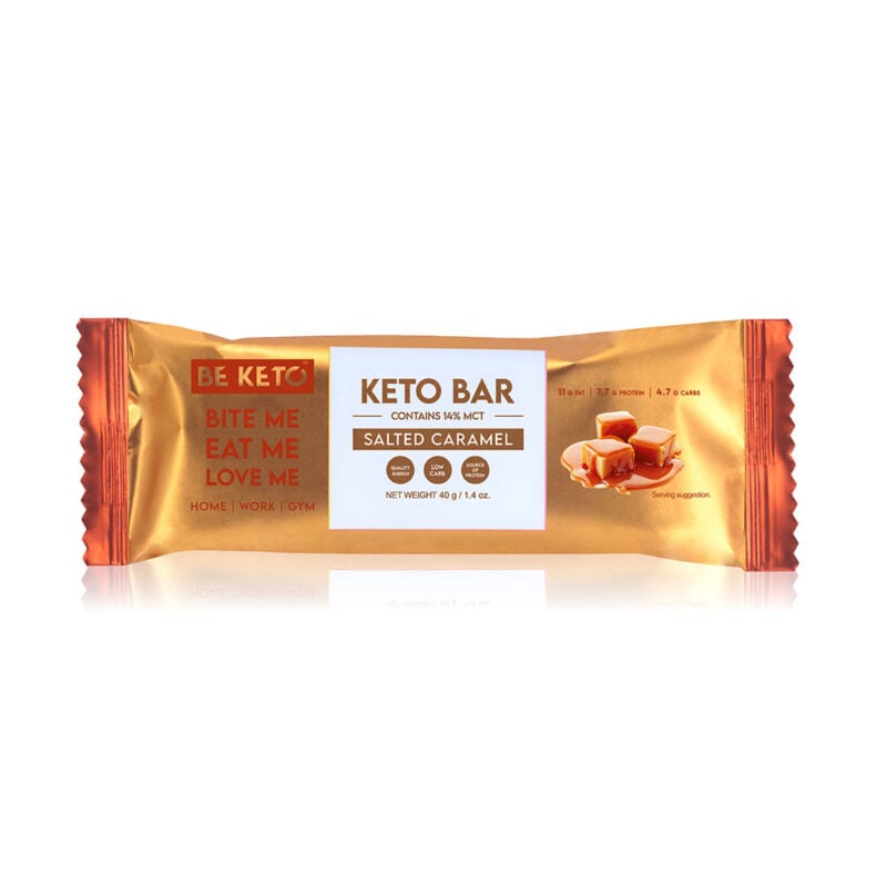 Keto Riegel - Gesalzenes Karamell  in Schokolade 40g