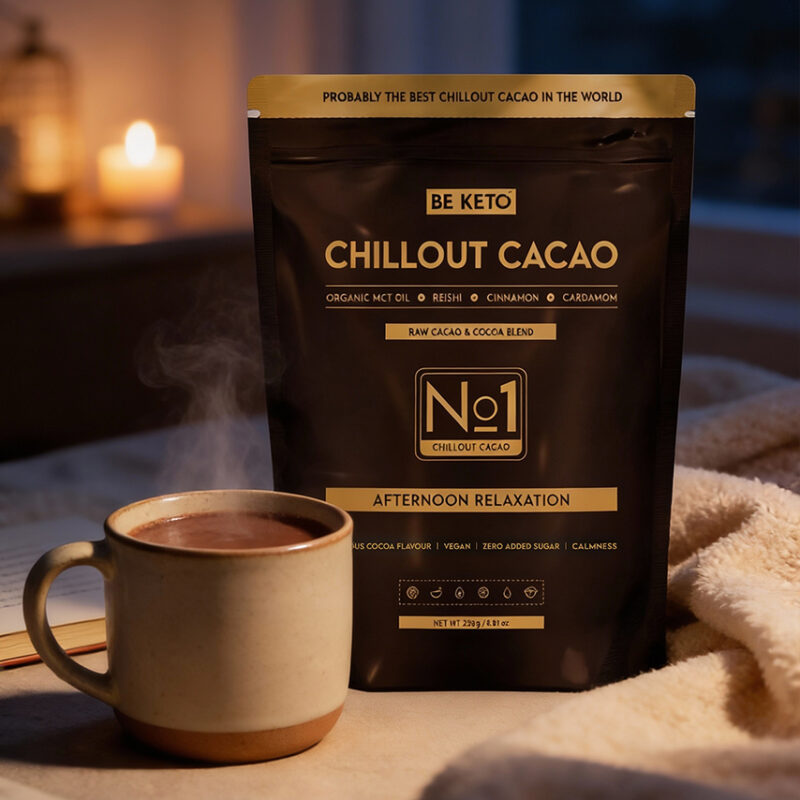 Zeremonieller Kakao – Chillout (MCT-Öl & Reishi) – Zimt & Kardamom 250g