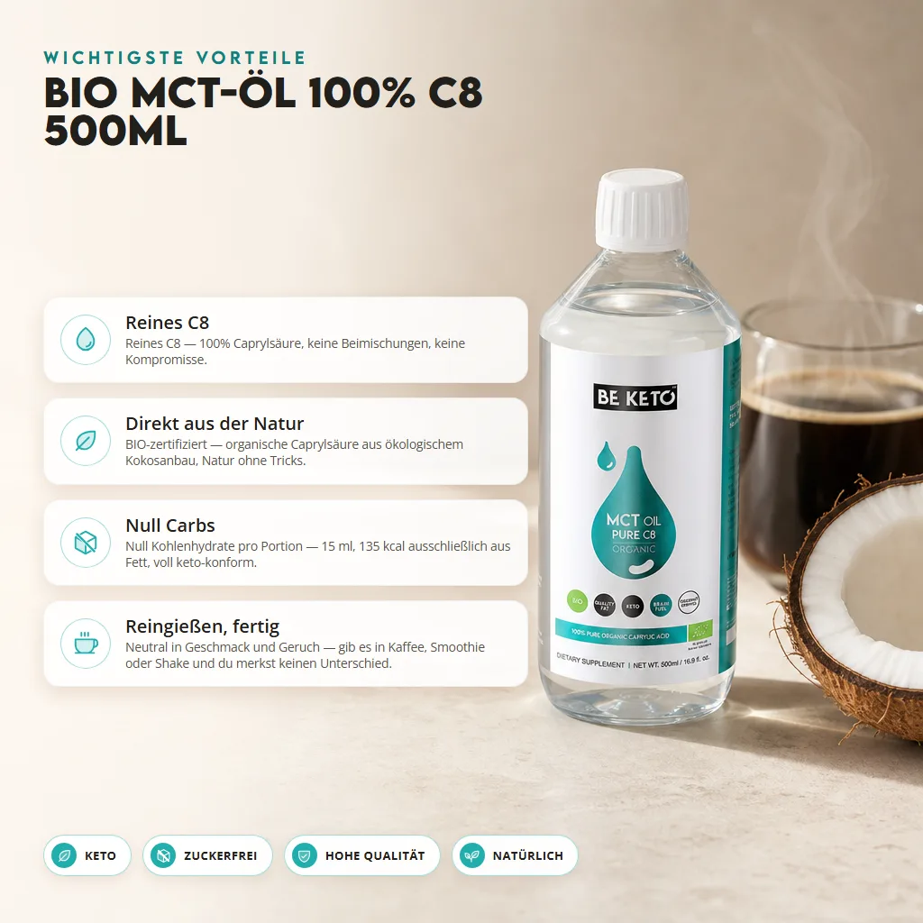 BIO MCT-Öl C8 – 500ML