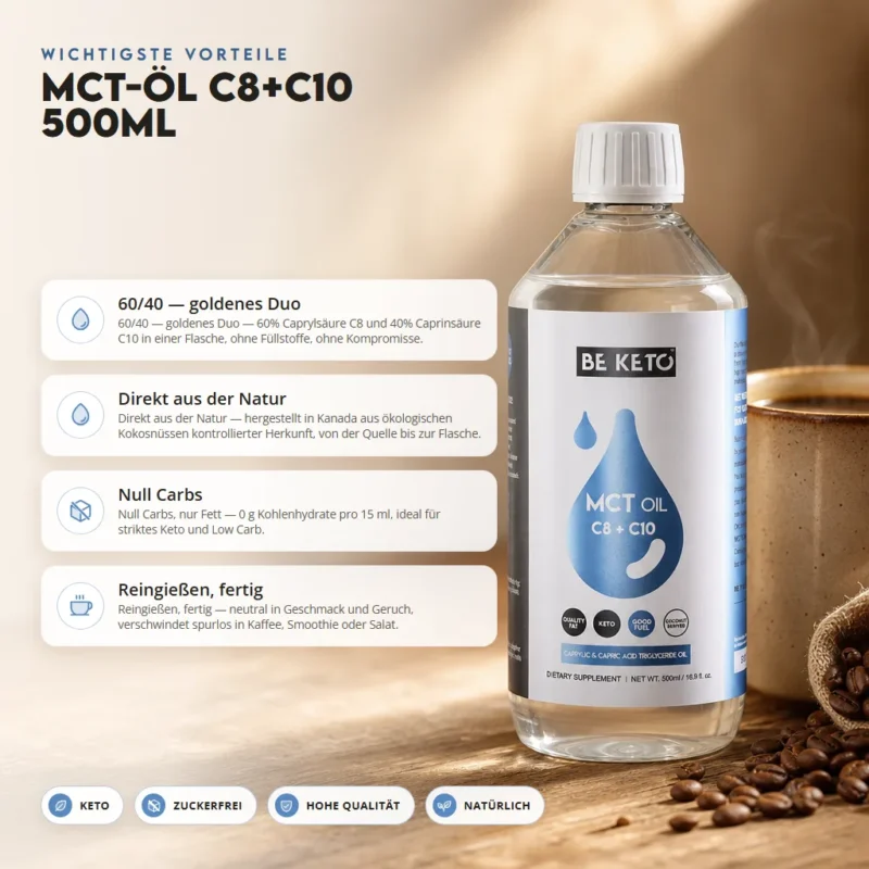 MCT-Öl C8 + C10 – 500ML