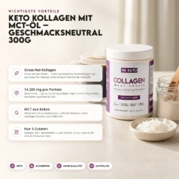 Keto-Kollagen + MCT-Öl – Nicht aromatisiert 300g