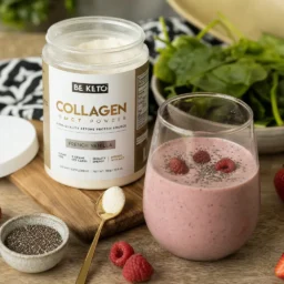 Keto-Kollagen + MCT-Öl – Französische Vanille 300g
