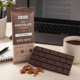 Vegane Keto Schokolade + MCT-Öl – Magische Pekannüsse 80g