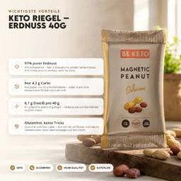 Keto Riegel – Magnetische Erdnüsse 40g