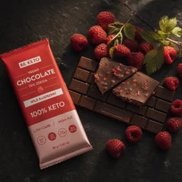 Vegane Keto Schokolade + MCT-Öl – Wilde Himbeere 80g – Lifestyle 4 Vegane Keto Schokolade + MCT-Öl – Wilde Himbeere 80g