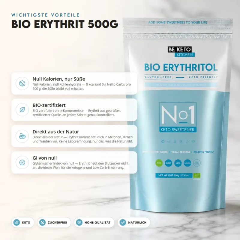 BIO Erythritol 500g – Benefit BIO Erythritol 500g