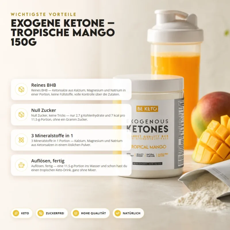 Exogene Ketone – Tropischen Mango 150g