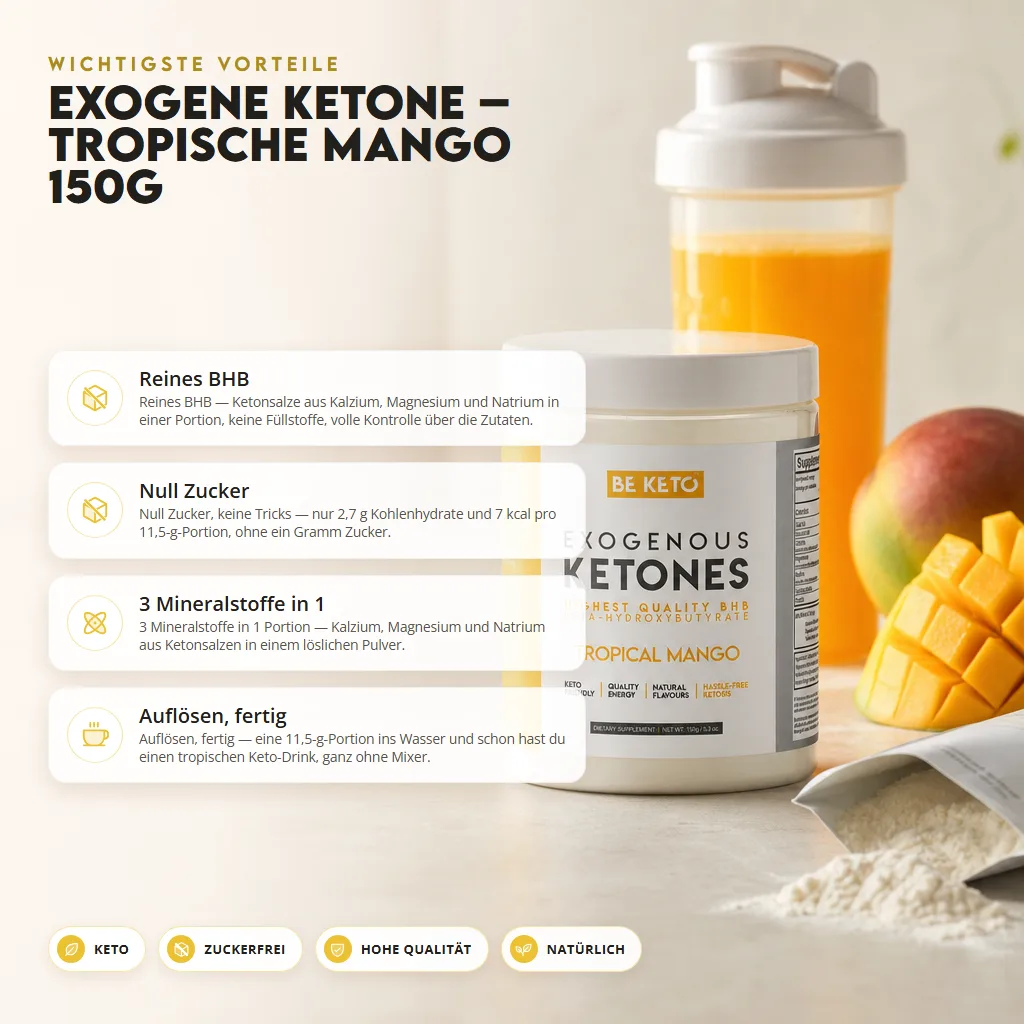 Exogene Ketone – Tropischen Mango 150g