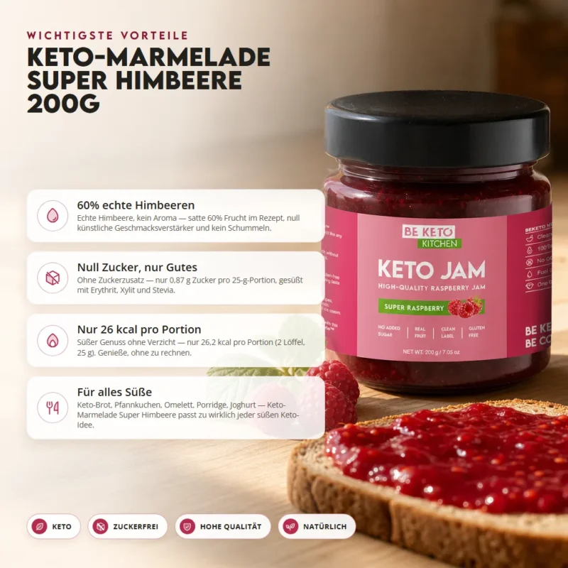 Keto Konfitüre – Super Himbeere 200g