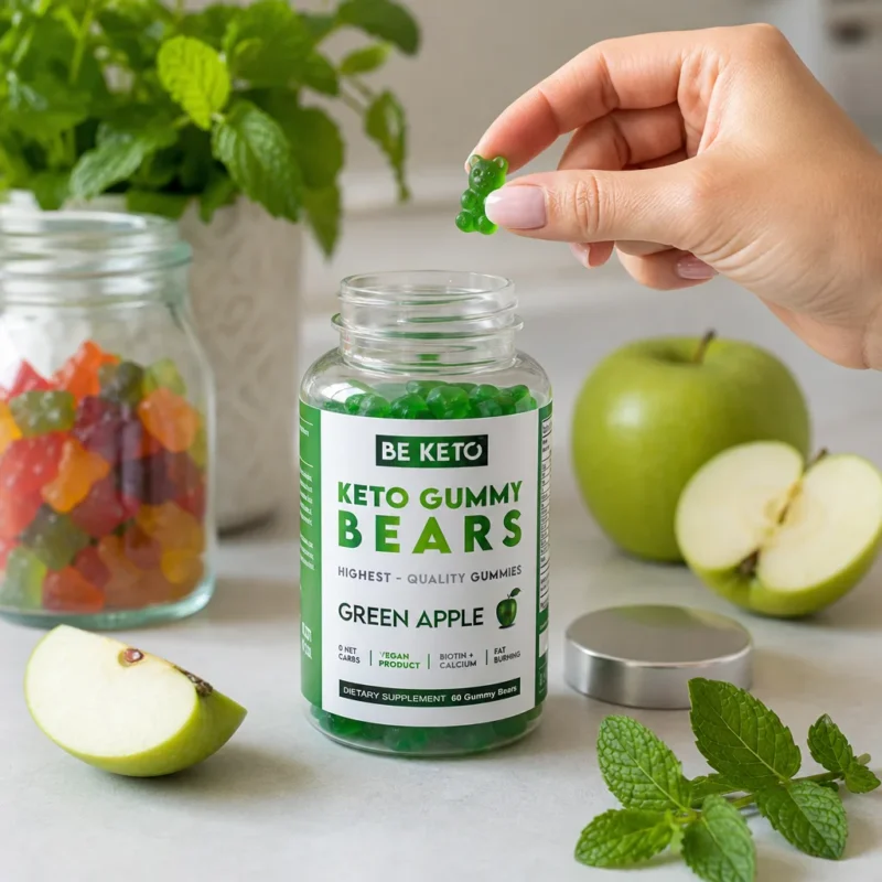 Keto Gummibärchen mit Biotin – Grüner Apfel