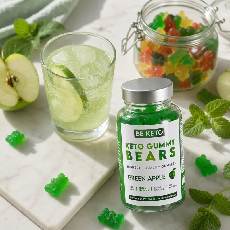 Keto Gummibärchen mit Biotin – Grüner Apfel