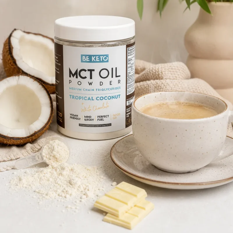 MCT-Öl-Pulver – Kokosnuss & Weiße Schokolade 300g