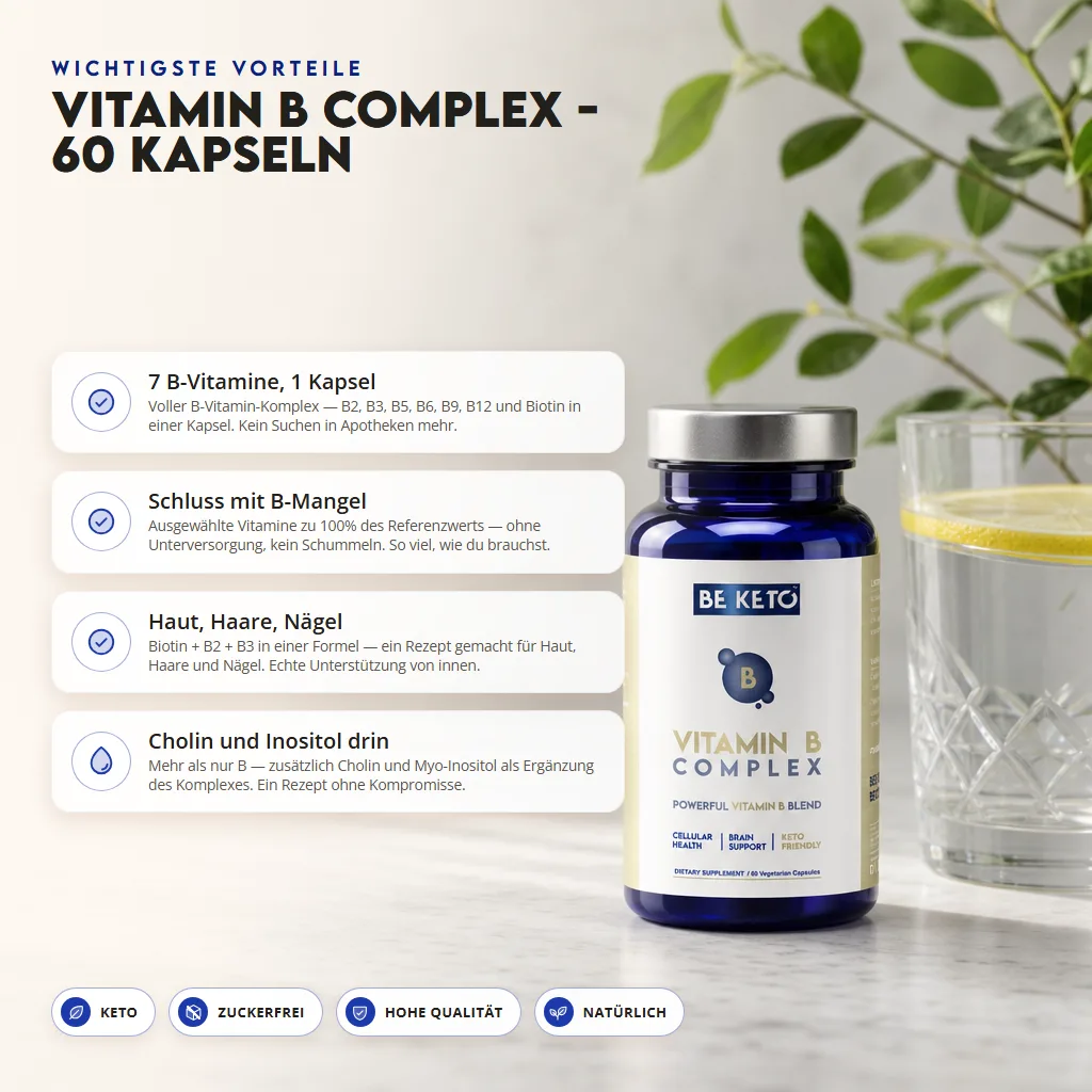 Vitamin B-Komplex – 60 Kapseln