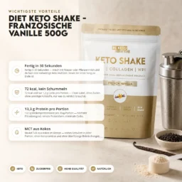 Diet Keto Shake – Französisch Vanille 500g