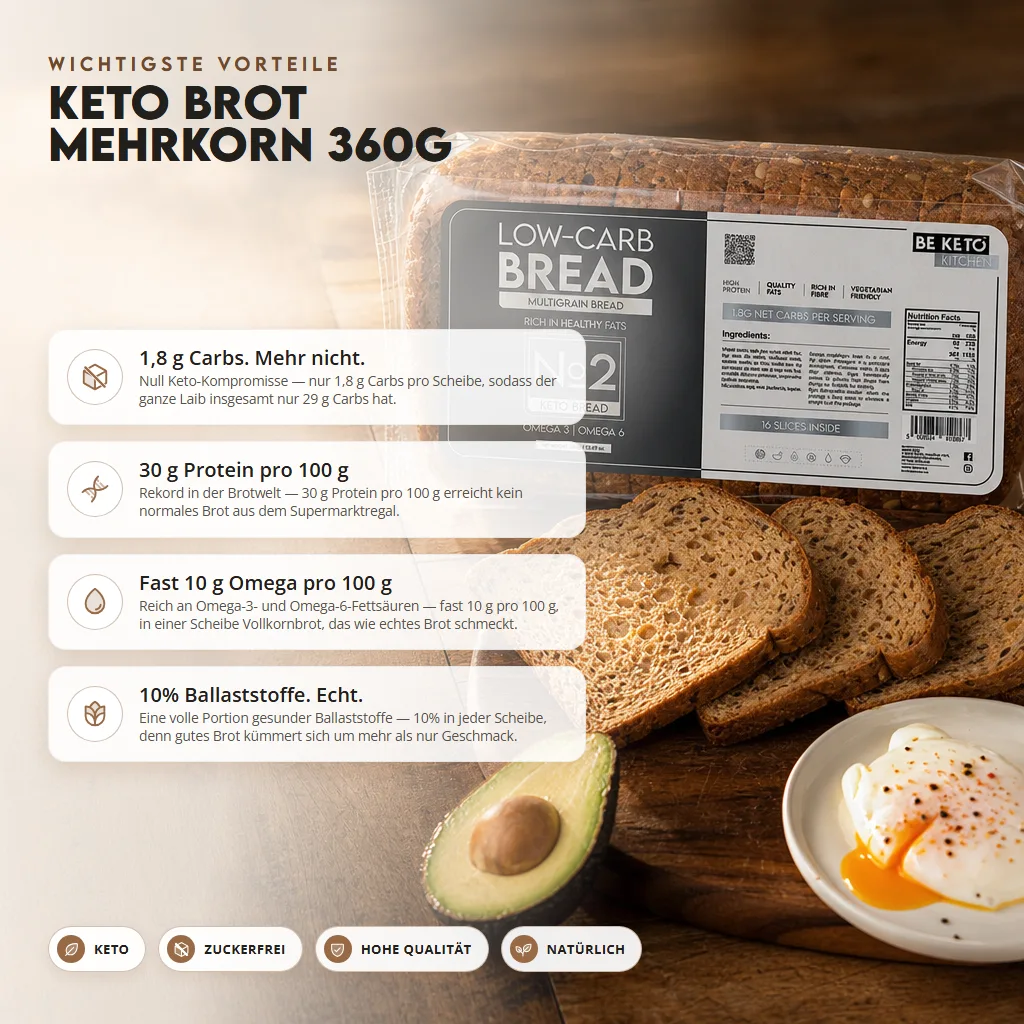 Keto Mehrkorn Brot 360g