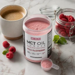 MCT-Öl-Pulver – Wilde Himbeere 300g