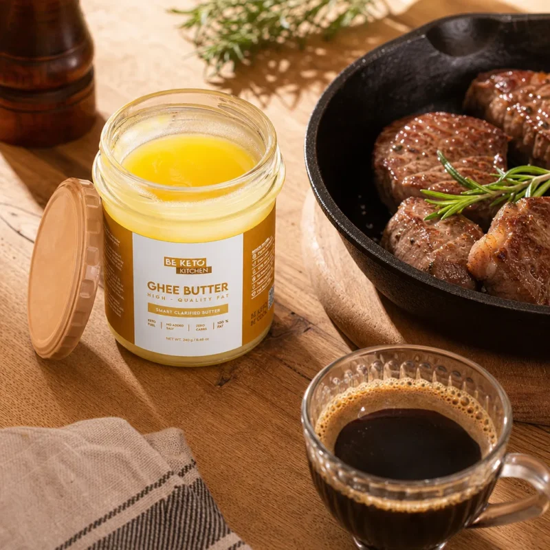 Ghee Geklärte Butter 240g – Lifestyle 1 Ghee Geklärte Butter 240g