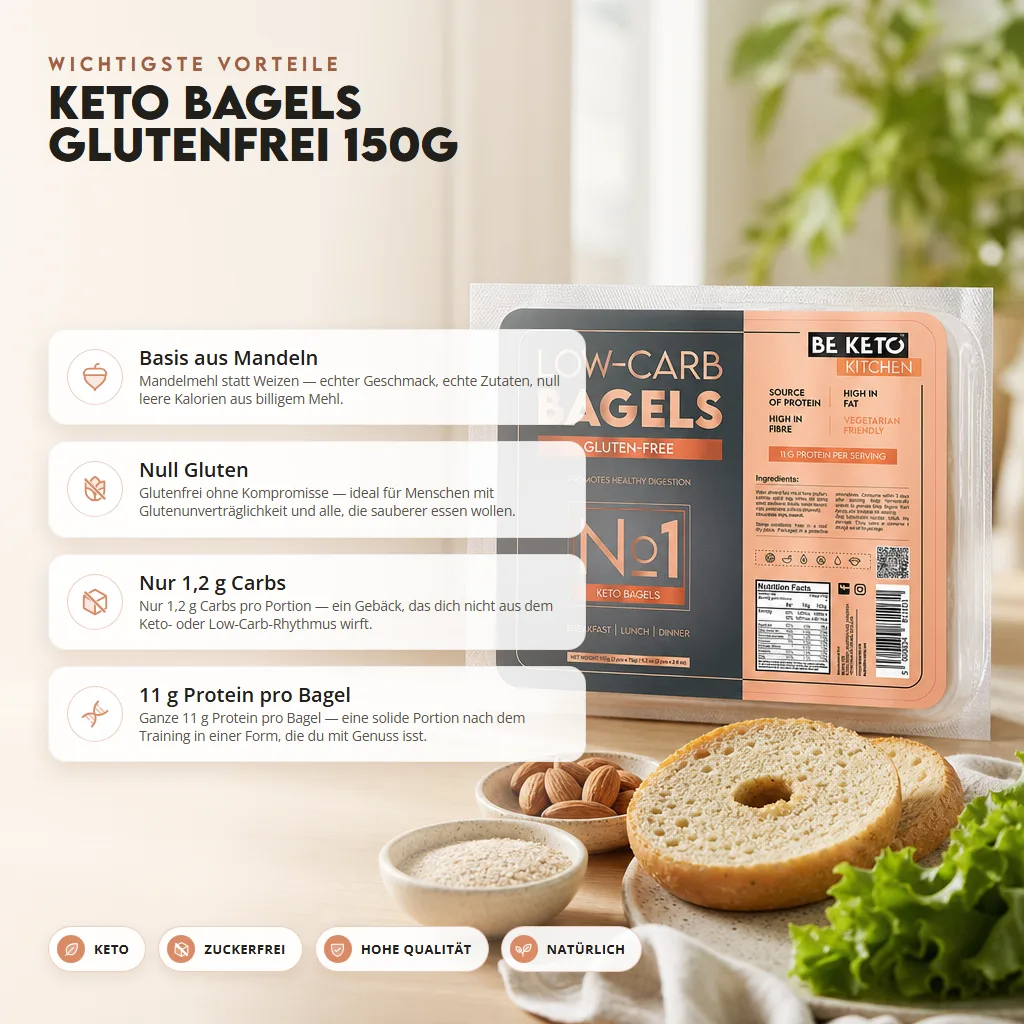 Keto Glutenfreies Bagels 150g
