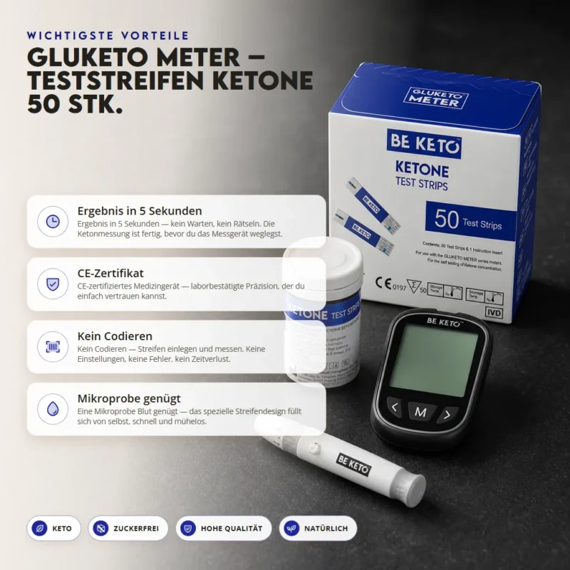 GluKeto Meter – Keton-Streifentests 50 Stk.